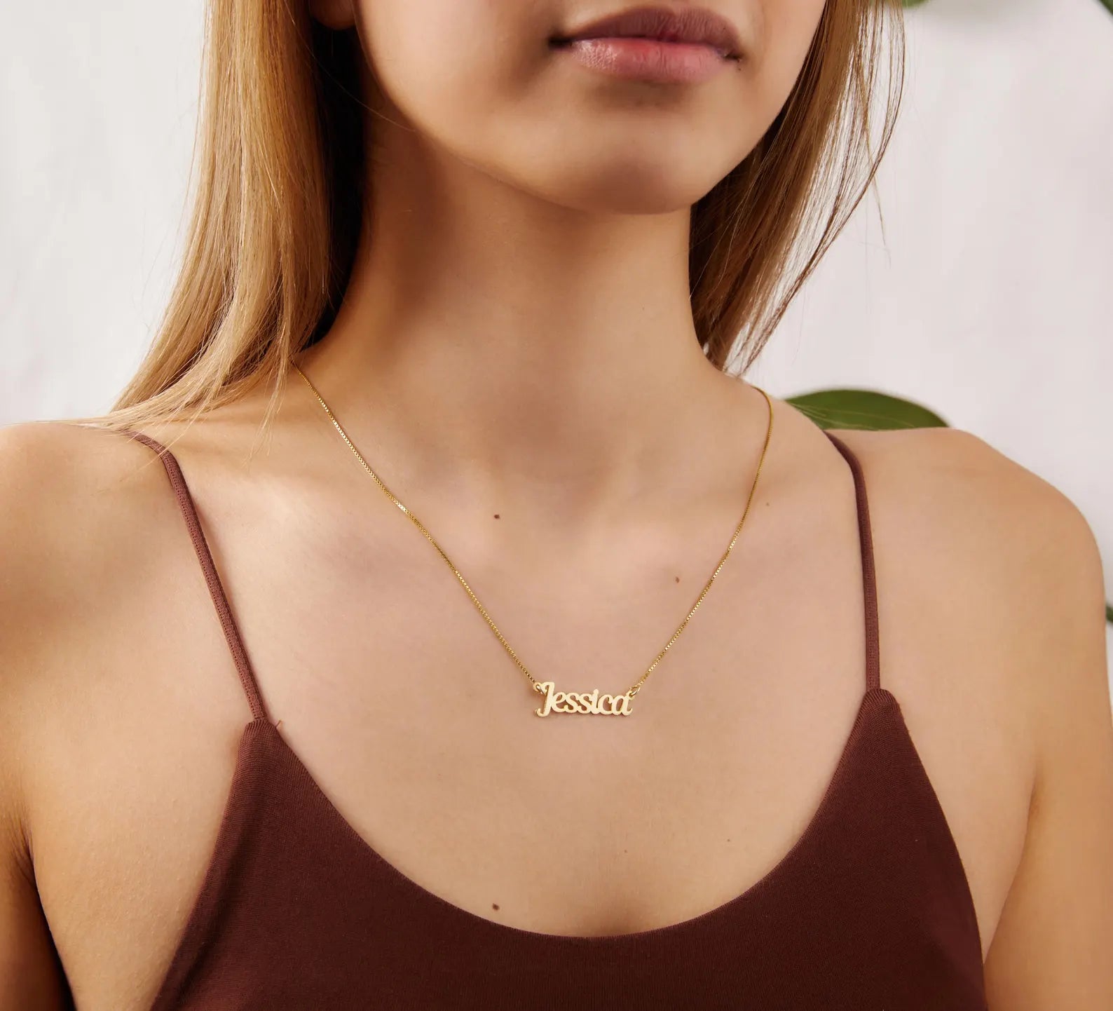 שרשרת אלגנטית עם שמך באנגלית